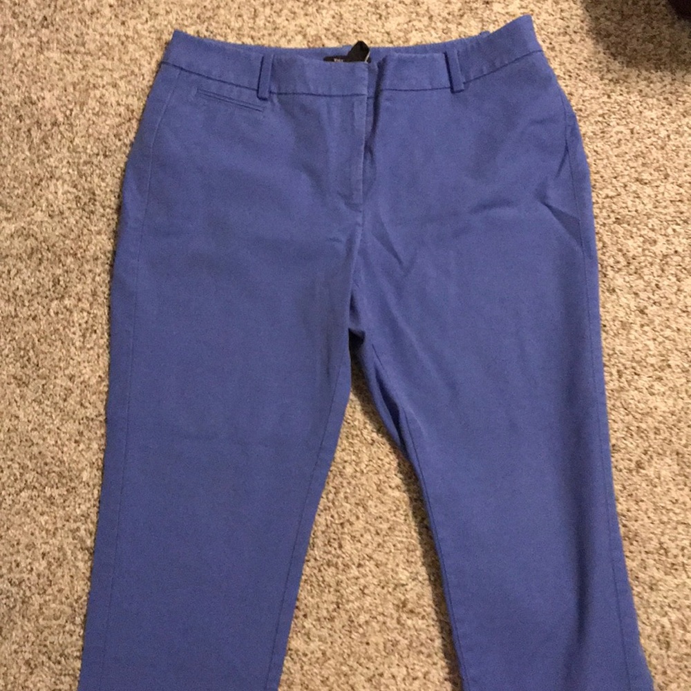 WHBM Blue Ankle Slim Pants
